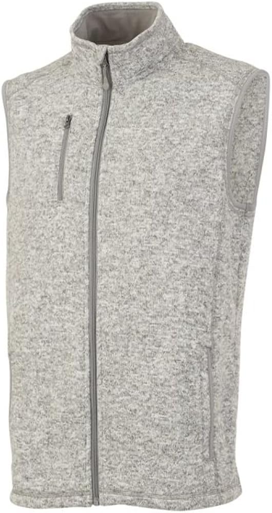 Charles River Apparel Men's Pacific Heathered Sweater Fleece Vest at  Men’s Clothing store