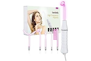 High-Frequency Facial Wand - Skin Rejuvenator with 5 Argon Tips