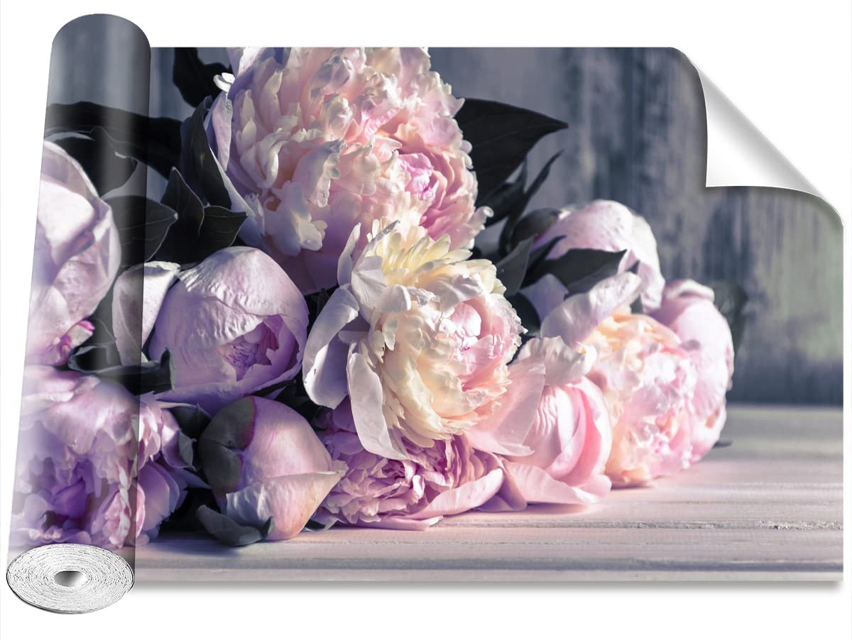 Papier peint bouquet de fleurs pour rénover facilement les murs du salon