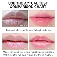 Vista 3 de 20 máscaras de labios, máscara de sueño labial que reduce las líneas de los labios y restaura la humedad, tratamiento hidratante de labios