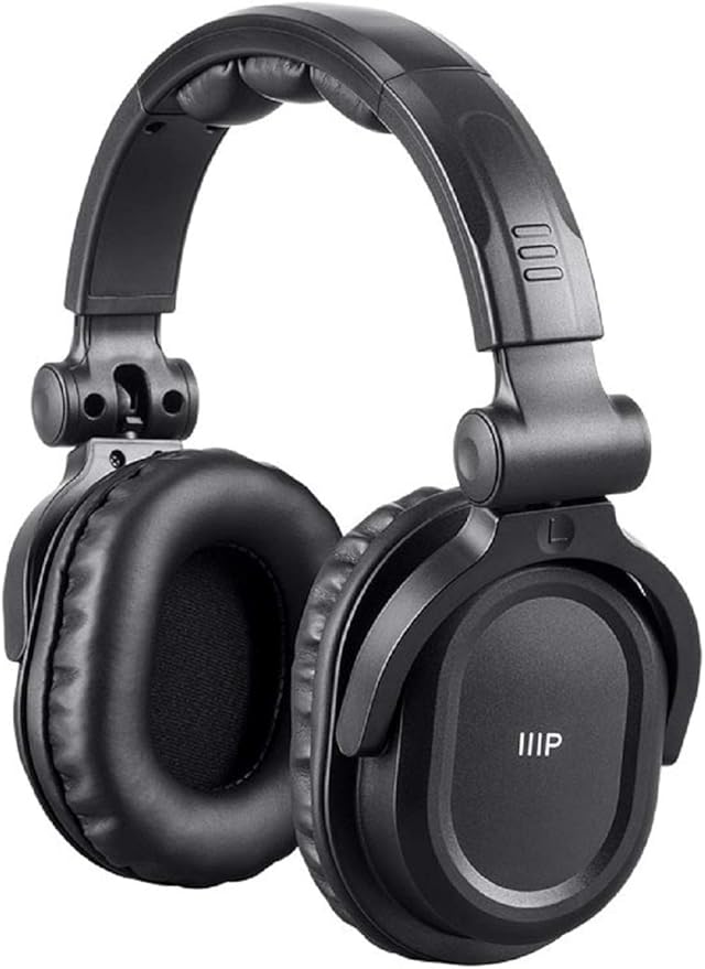 Fone de ouvido Monoprice premium HiFi estilo DJ circumauricular Pro