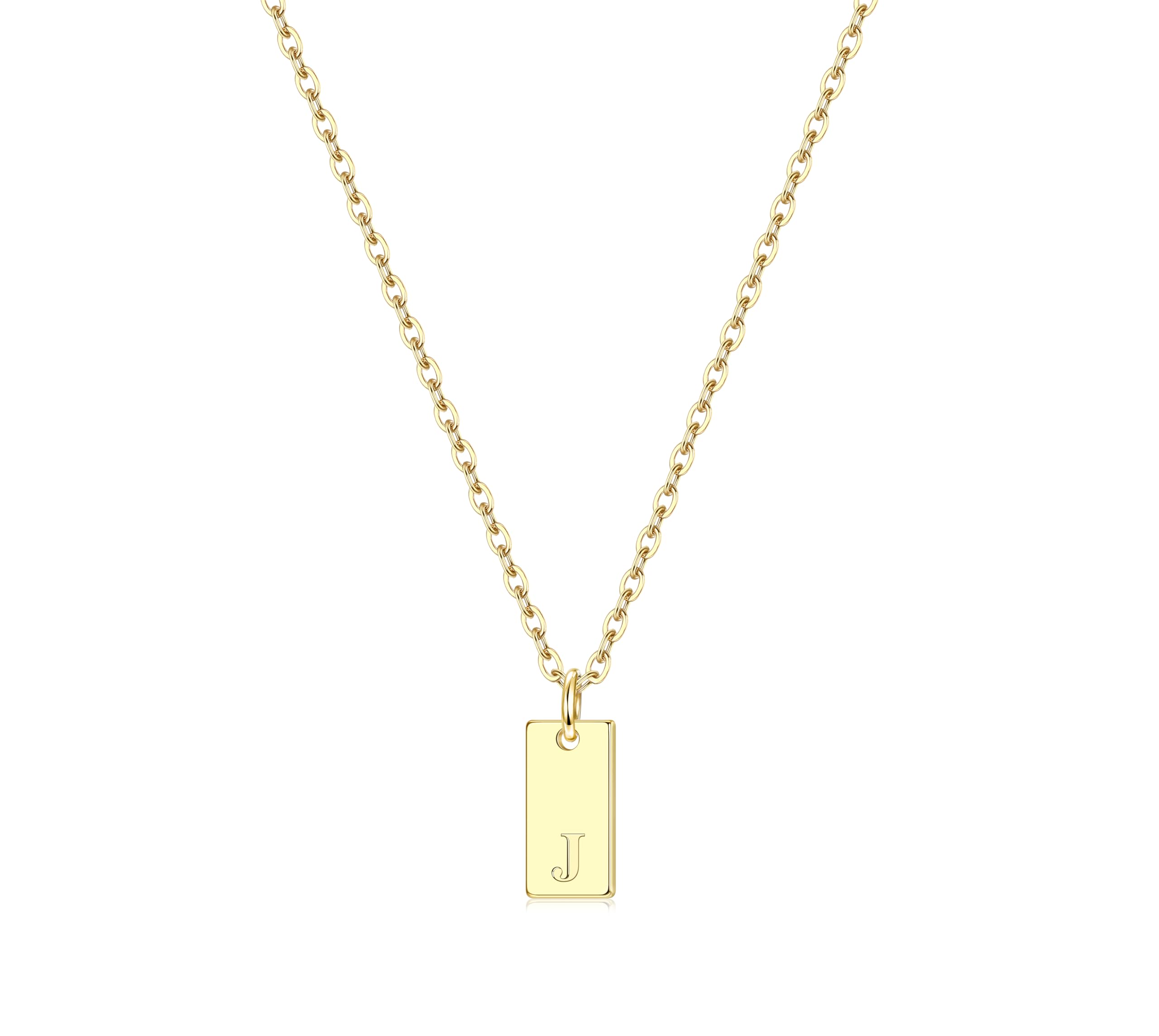 CASSIECA Collar Personalizado Inicial para Mujeres Niñas Letra A-Z Nombre Collares 925 Plata de Ley/Oro Monograma Nombre Joyas Regalos para Cumpleaños San Valentín Navidad (con Caja)