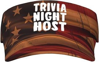 Trivia Night Host Sun Defense Adult Protection Visor9 Black
