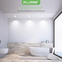 ALUSSO LED Süllyesztett Mennyezeti Spotlámpák, Fényerőszabályozható, 3 Színhőmérséklet, IP44 Vízálló, Fürdőszobába, Konyhába, 6 db Szett 7