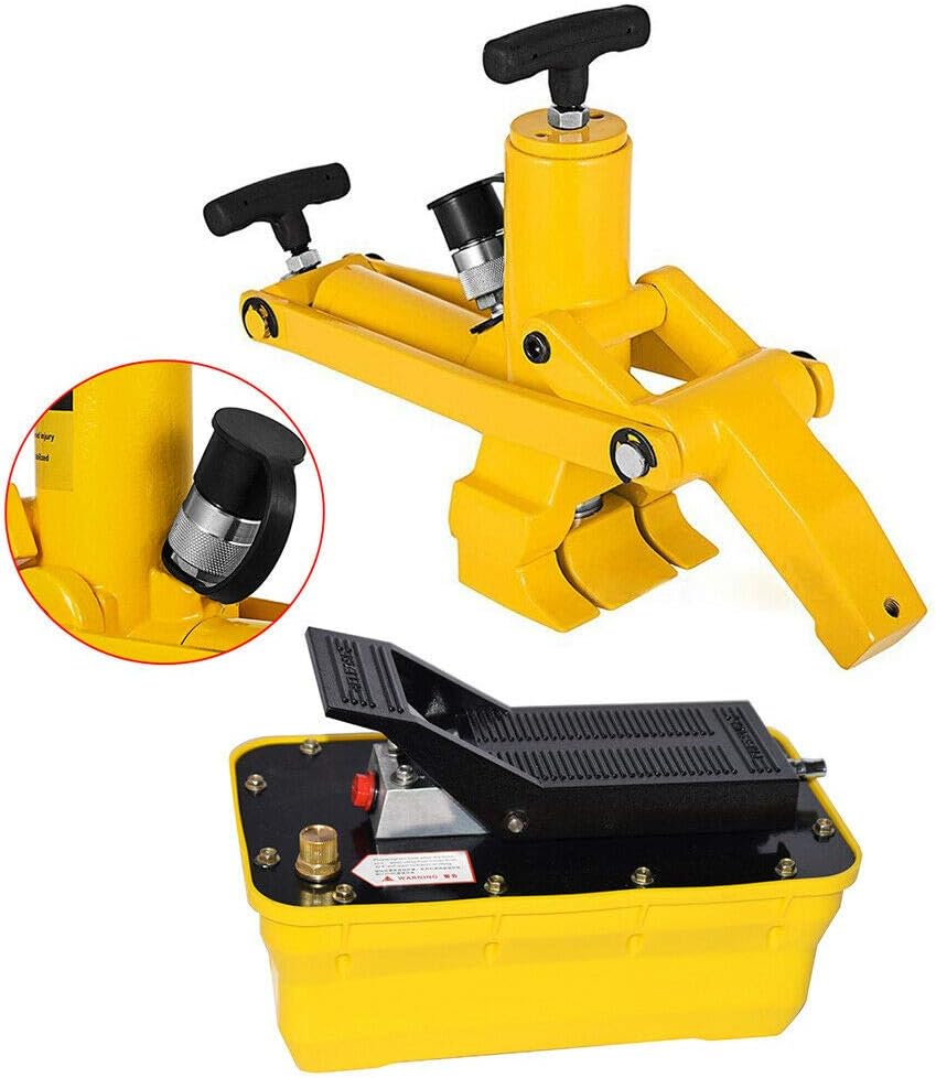 10000PSI Hydraulic Bead Breaker with Hydraulic Foot Pump and Air Hose, Heavy Duty Tire Bead Breaker Tire Changer Repair Tool Truck Tire Bead Breaker for Tractor, Truck