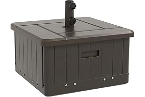 Outsunny 3-in-1 Outdoor Umbrella Base, Table and Planter Combo