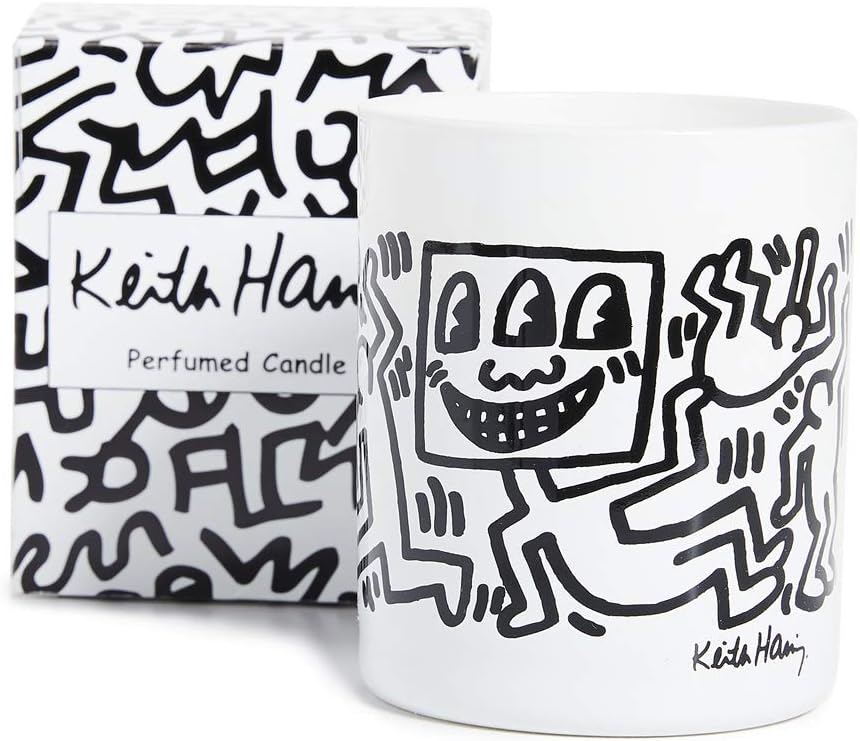 Thompson Ferrier White with Black Drawing Candle