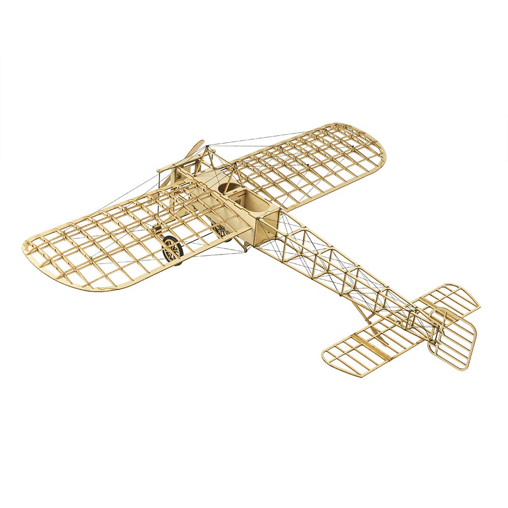 Torcster 214341 Bleriot XI 1:23 Holzbaukasten Standmodell Modellflugzeug Bausatz DIY, gelaserte Balsa Sperrholz Holz Bauteile Holzmodell Flugzeug