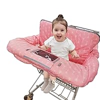 Vista 44 de Funda para carrito de compras para bebé de algodón, lavable a máquina para bebés, niños pequeños, niños o niñas, grandes (lindas)