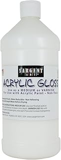 Sargent Art 32 Ounce Acrylic Gloss and Varnish, apply a clear shield to protect all painting creations
