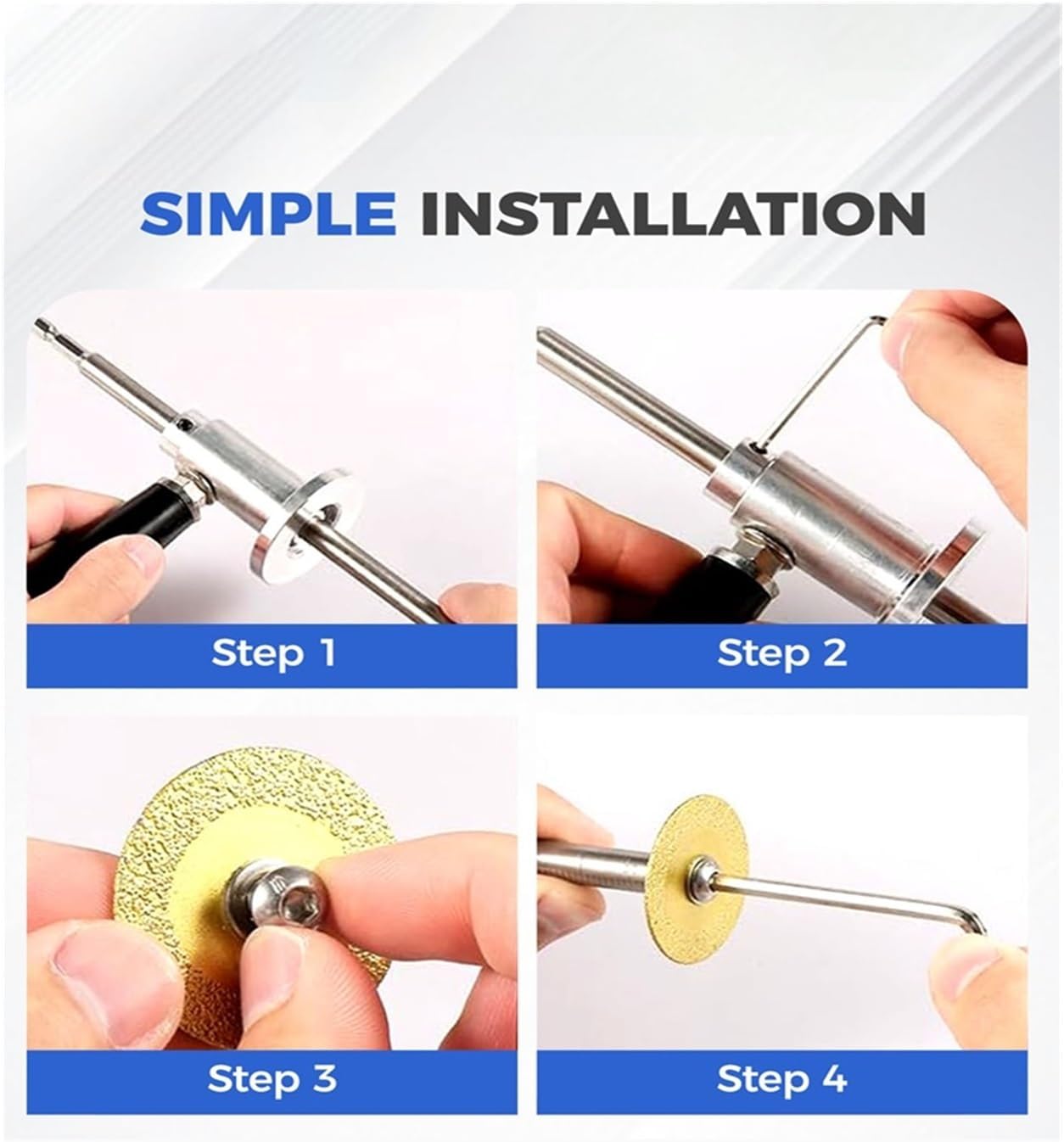 PVC Pipe Internal Cutter Stainless Steel PVC Pipe Cutter Tool with 5 Blades for 1-1/2 inch to 8-inch PVC Tubes Inside Plumbing 7inch Cutting Depth(B)