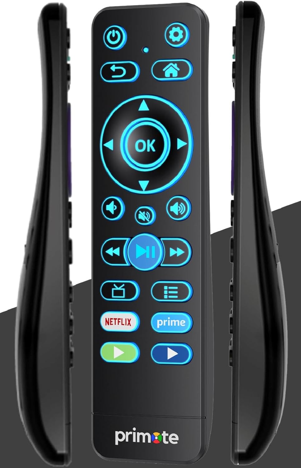 Product image of Remote for All ROKU/FlRE Built-in Smart TV 4K/HD, with Backlit and IR Learning (Not for Stick)