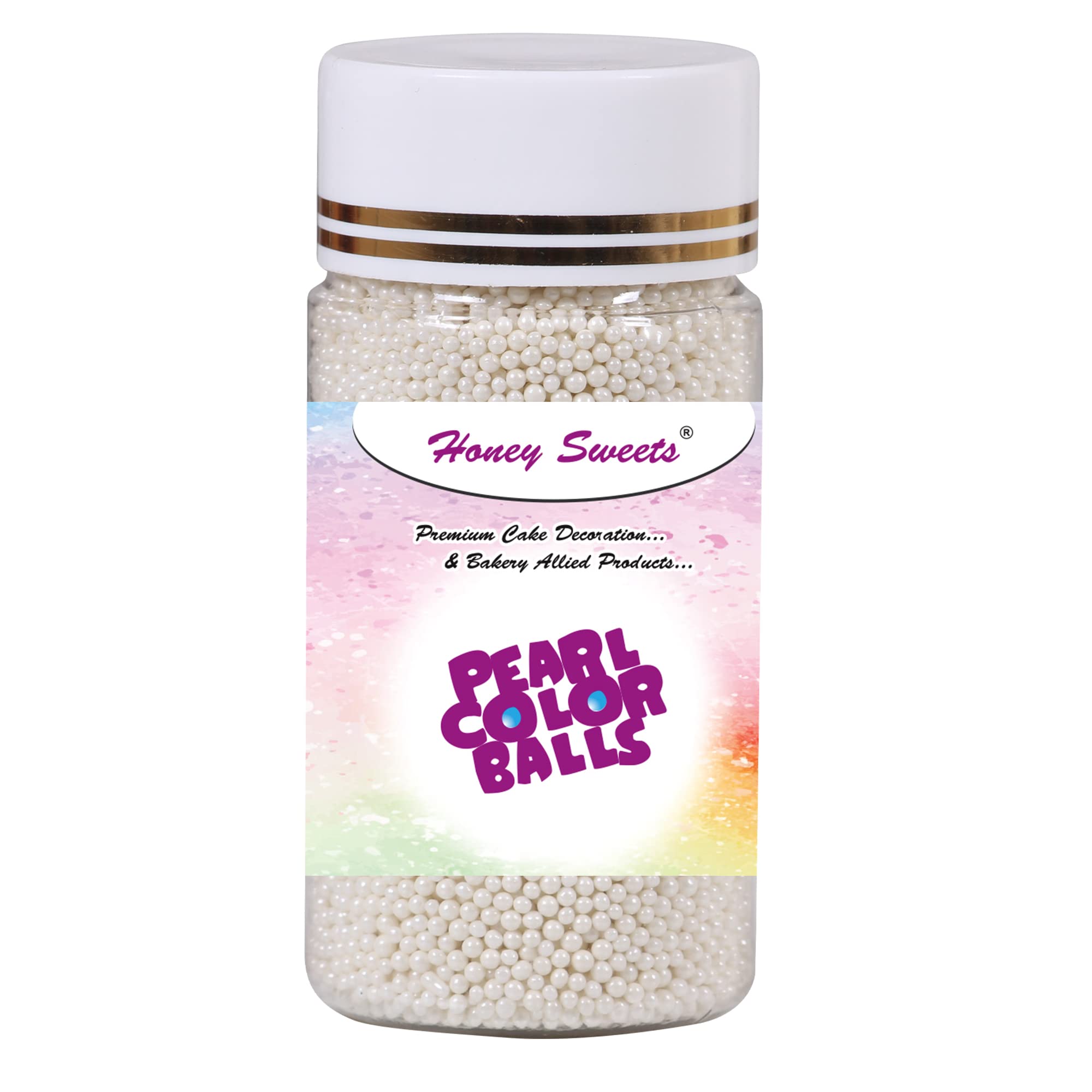 Honey Sweets Edible White Colour 1mm Mini Size Balls | Edible | Sprinkle Decorations for Cake Décor | Coloured Sugar Confectionery | Best Use for Upper Surface Decoration | (B0B5HHDCKJ) Amazon Price History, Amazon Price Tracker