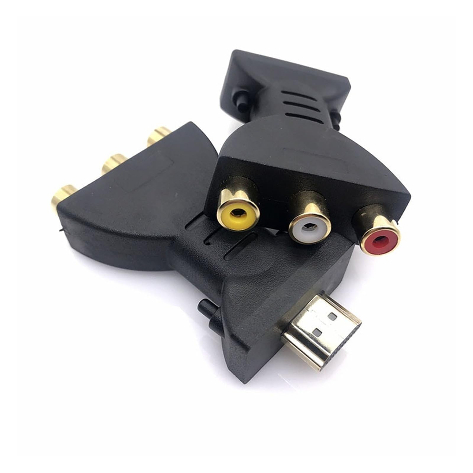 Adattatore da HDMI a AV placcato oro maschio a 3RCA