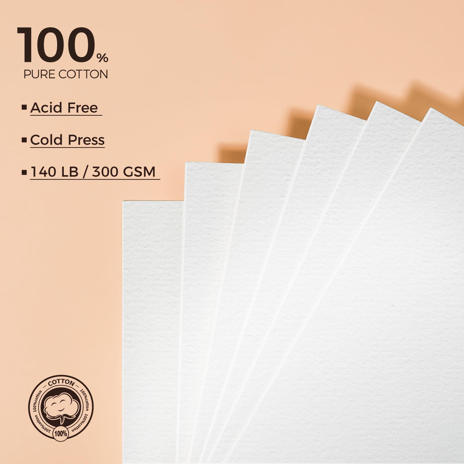 LIGHTWISH Juego de 24 pinturas de acuarela para artistas y principiantes, color marrón | Juego de acuarela portátil con papel 100% algodón recargable, paleta de cerámica y pincel de acuarela