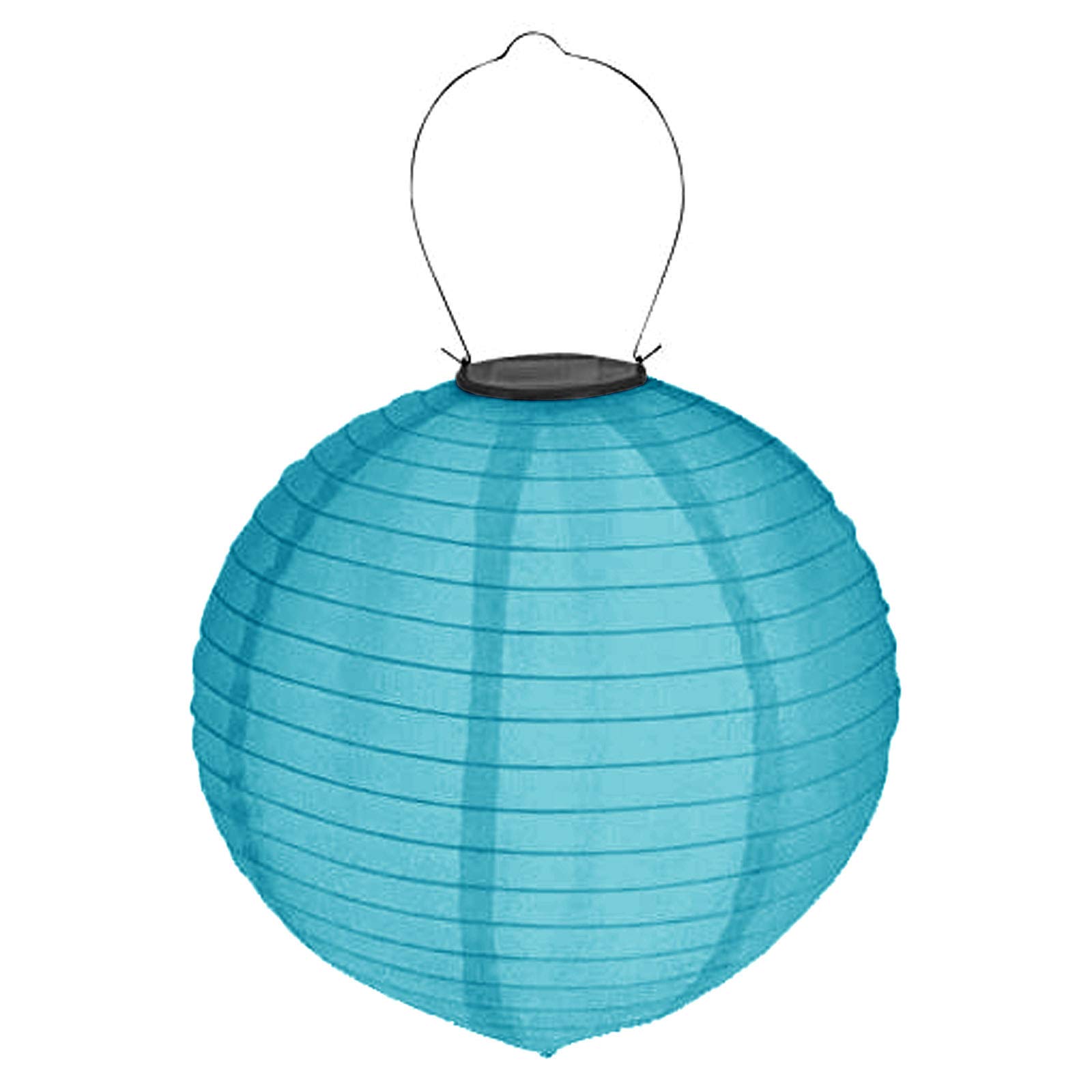 8er Set Solar LED Lampion Ø 20 cm Party Garten Laterne Bunt Deko Lampenschirm Lampe Kugel Gartenlampion