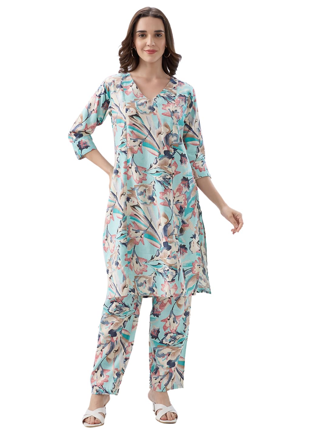 AV2 Maternity Nursing and Feeding Kurta Set | Nursing Zippers | Pre and Post Pregnancy | Raw Silk | Kurta Pant Set | Coord Set- 4182-image-13