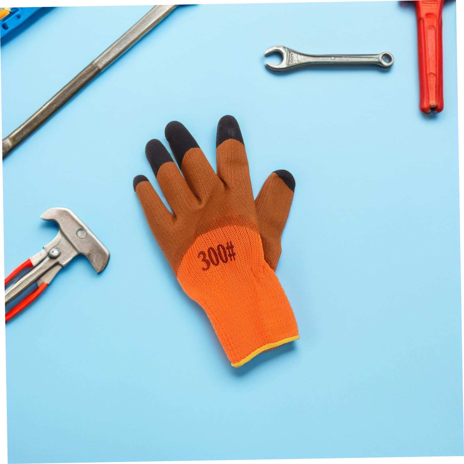 Cabilock 10 Paires de protection du travail chaud de travail par temps froid Orange
