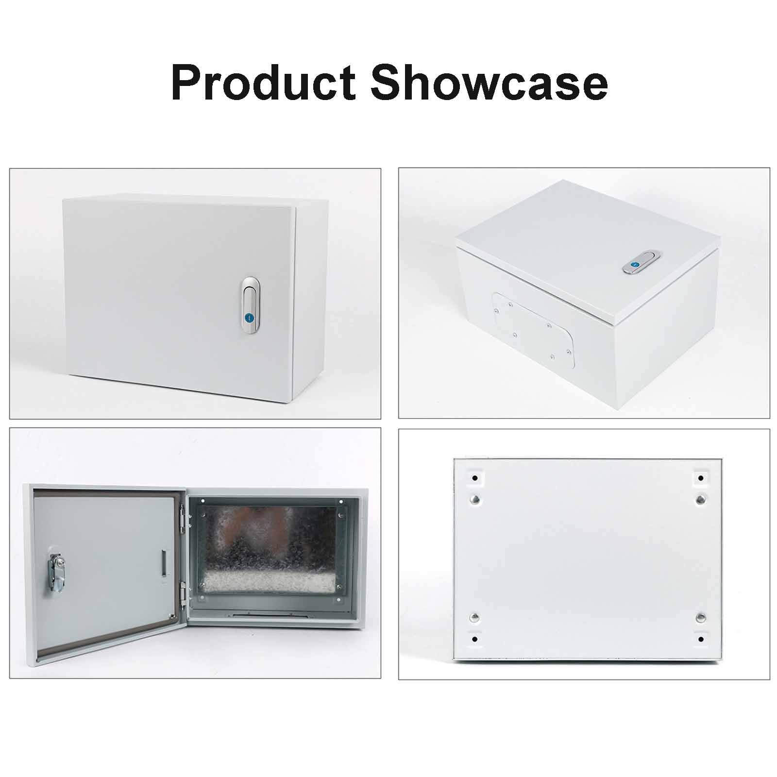 Verteilerkasten Außen Wasserdicht, Verteilerdose Aufputz, Schaltschrank Außen Metall-Elektroschrank mit Sicherheitsschloss für den Innen- und Außenbere(25x30x16cm/10x12x6in)