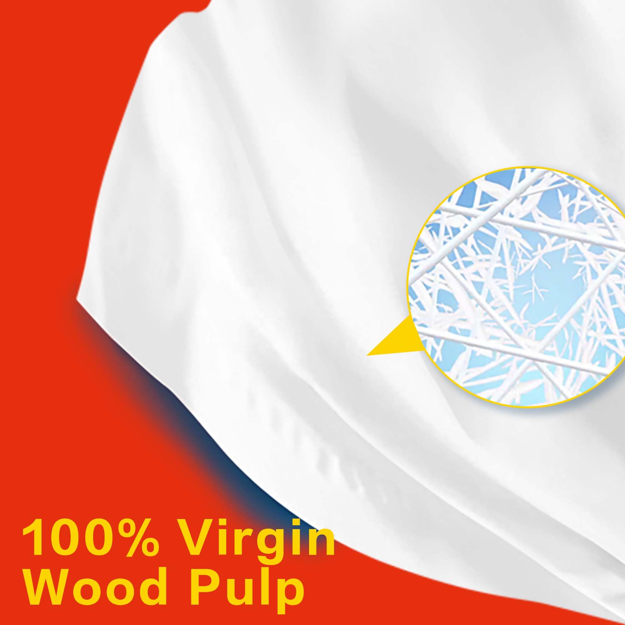 Vinda Mouchoirs pour le visage Ultra Care 2 plis - 110 feuilles douces et résistantes par boîte, 6 boîtes plates - Hypoallergéniques, doux pour les peaux sensibles, idéal pour la maison, le bureau, la