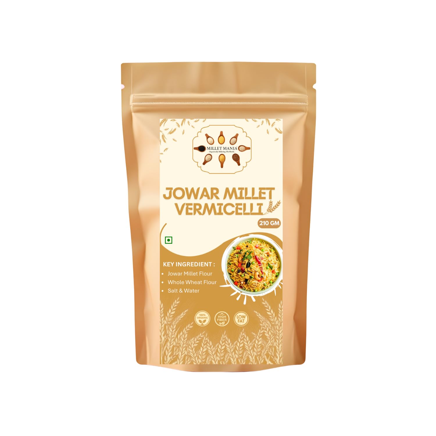 Millet Mania Jowar Millet Vermicelli | Healthy Snacks for Kids & Adults | Guilt-Free Pasta & Noodles Alternative | No Maida, No Preservatives | High-Fiber & Wholesome Meal | 210g (Pack of 1)-image-48