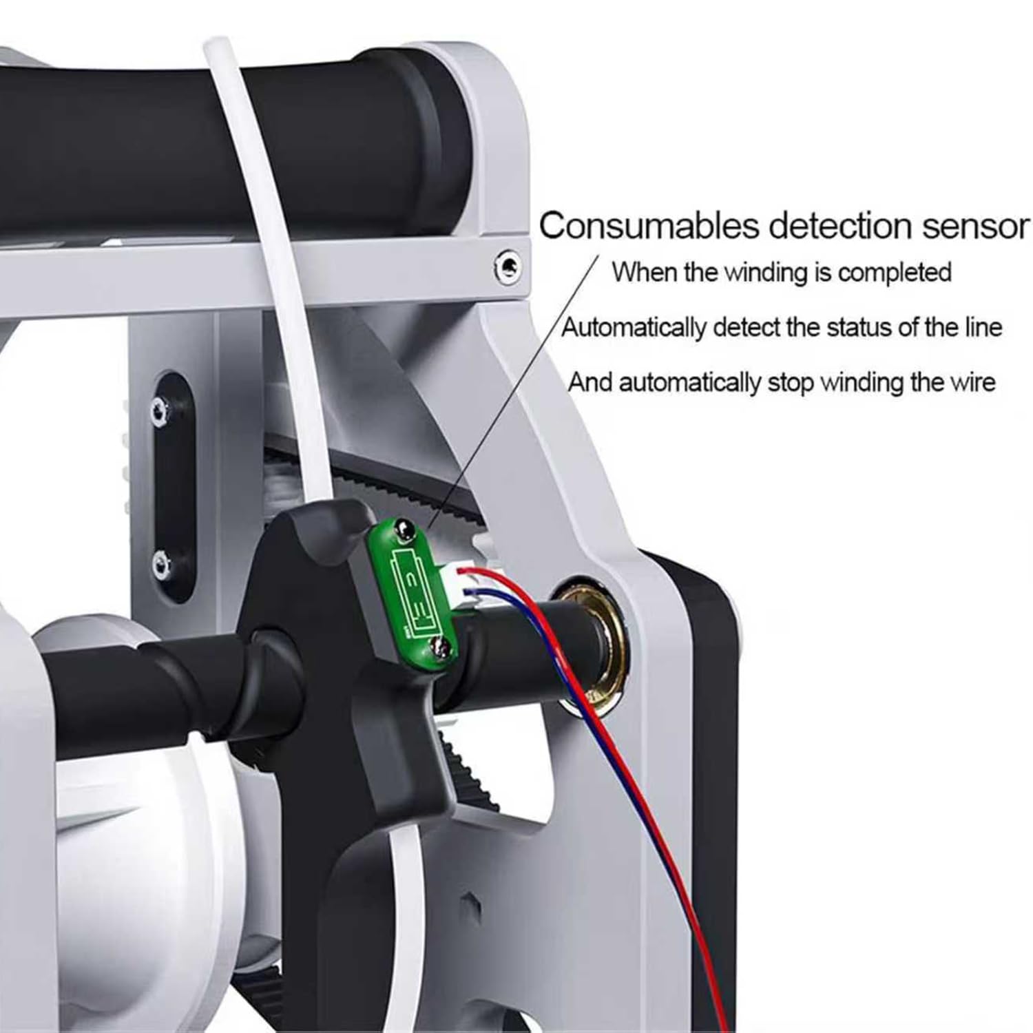 Bobinadora de filamento de impresora 3D, manivela y funcionamiento eléctrico con arranque inteligente para bobinas de 1 kg