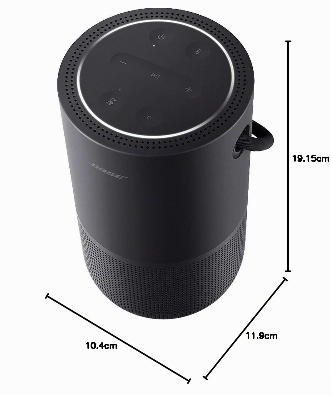 Bose Portable Smart Speaker - Altavoz portátil con control de voz Alexa integrado, Color Negro