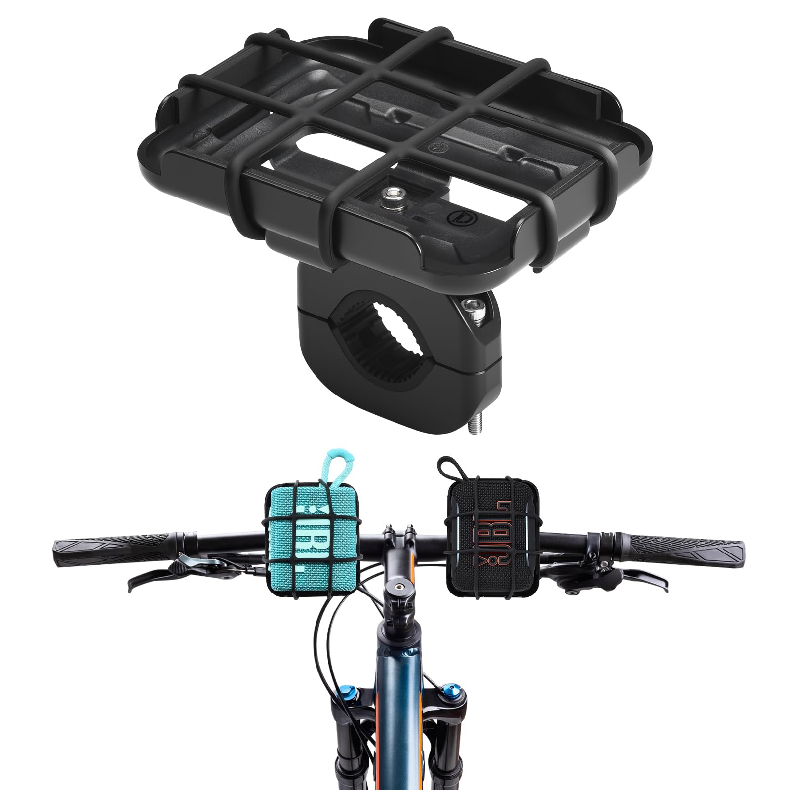 Supporto da bicicletta per JBL GO 5, Portatile Altoparlante Regolabile Staffa, per Bicicletta Manubrio/Adattatore Tubo