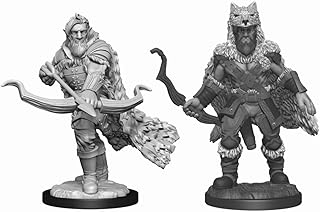 D&D Nolzur’s Marvelous Miniatures: Wave 14: Firbolg Ranger Male – Unpainted/Primed Dungeons and Dragons Miniature by WizKids – Compatible with DND and Other Tabletop RPG Games TTRPG