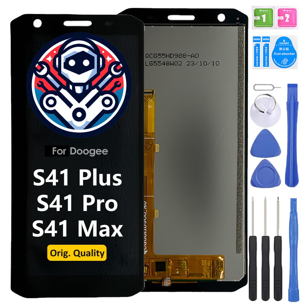 Schermo LCD Display Digitalizzatore Touch Screen Ricambio Compatibile con Doogee S41 Plus Original Schermo Completo con Strumenti