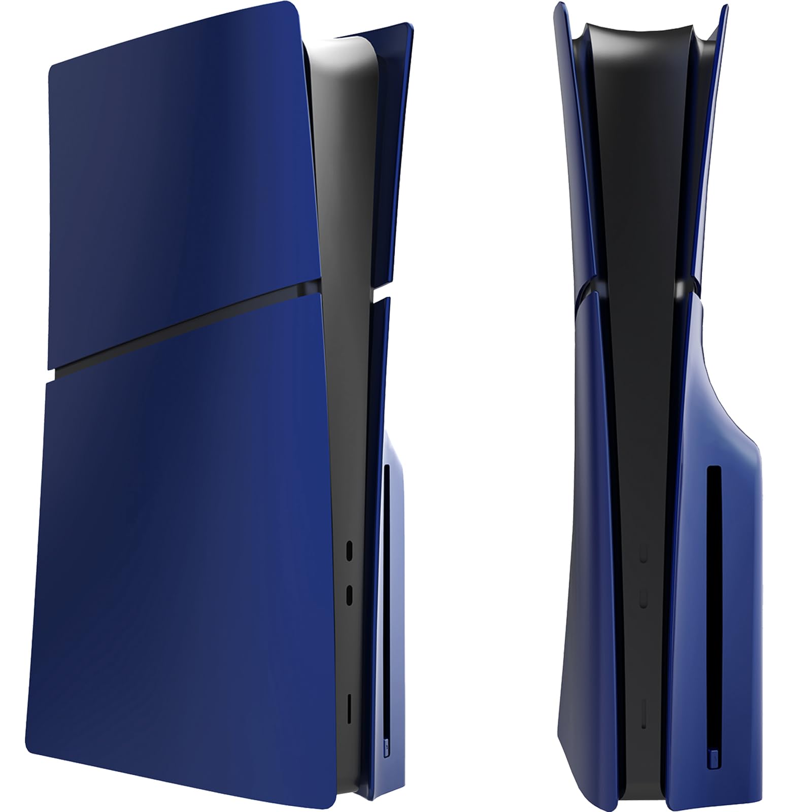 Piastre frontali antiurto per PS5 Slim Hard ABS opaco per PS5 Slim Accessori, antipolvere e antigraffio, pannelli a scatto per PlayStation 5 Slim Disc Console (blu)