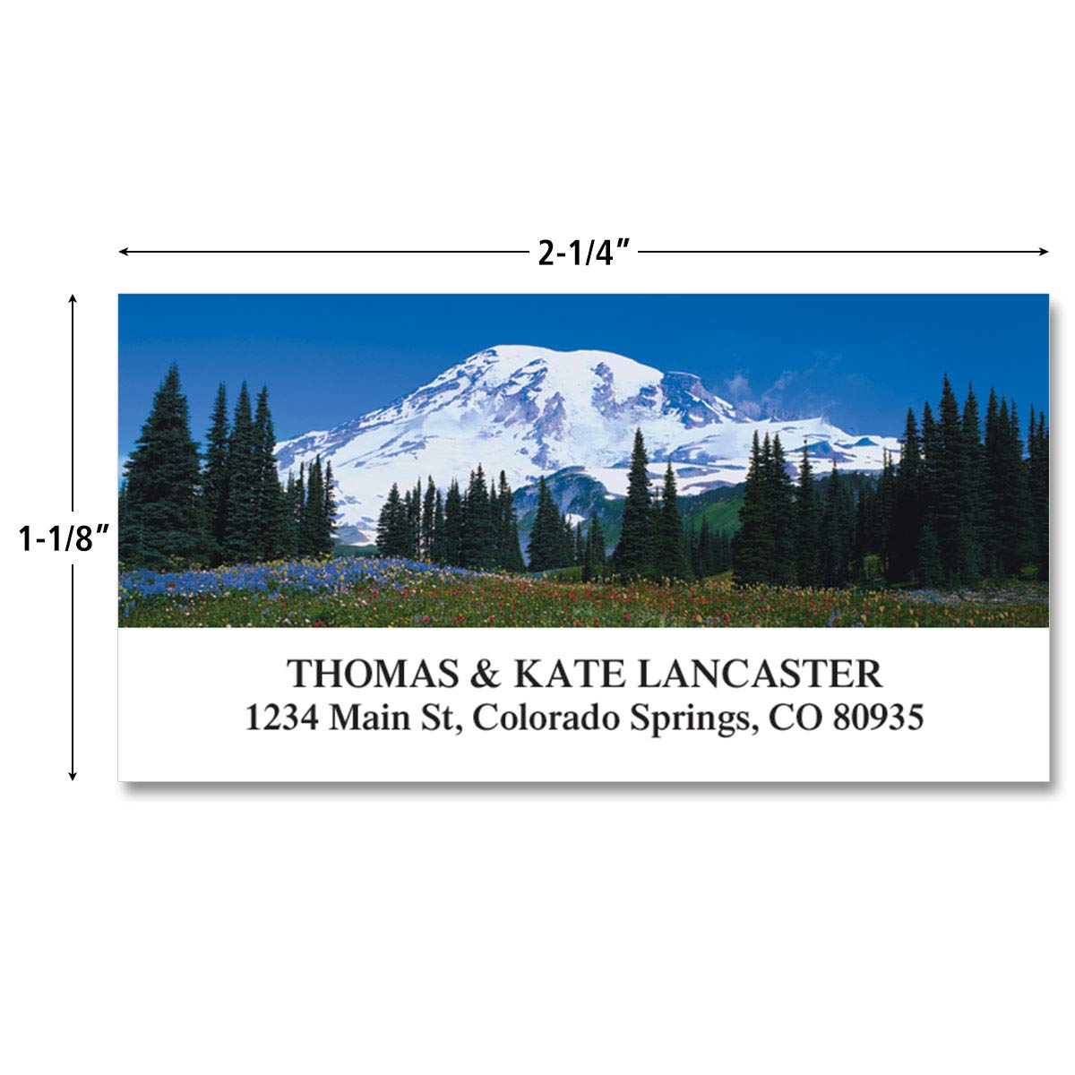 Amazon.com : Rocky Mountains Return Address Labels- (24 Designs) Set of  144, Large Self-Adhesive, Flat-Sheet Labels, by Colorful Images : Office  Products