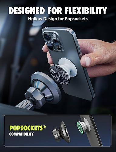 Miniatura 3 de Bracketron MagAlign Pro MagSafe - Soporte magnético para teléfono para ventilación de automóvil, soporte de teléfono con rotación de 360, operación