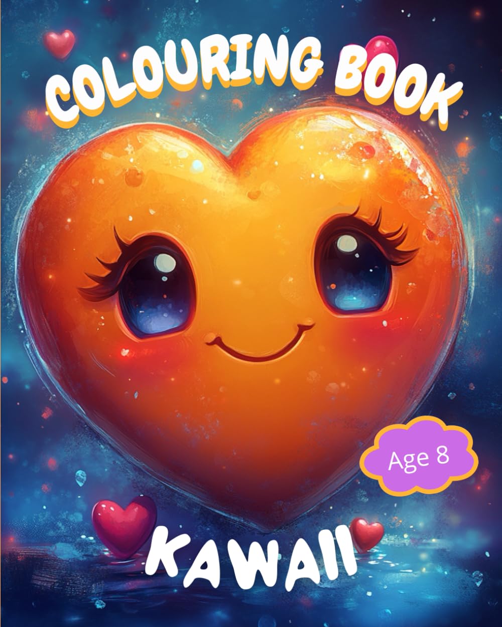 Colouring Book - Kawaii - 8 age: On friendship - Creative and Relaxing Activity for Children