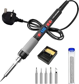 Soldering Iron, ILIBILIB 90W LCD Digital Temp...,