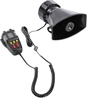 KATSU 7 hangos autó sziréna 12V 100W mikrofon funkcióval tűzoltó mentő hangok 1
