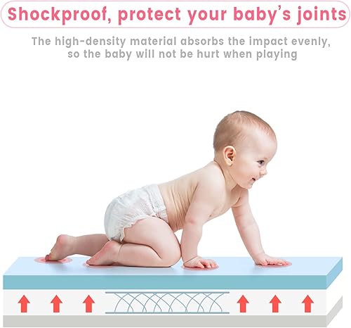 Miniatura 4 de ENMOGO Piscina de bolas de espuma extragrande para niños pequeños, piscina cuadrada de bolas suaves, regalo ideal para jugar, juguete para niños