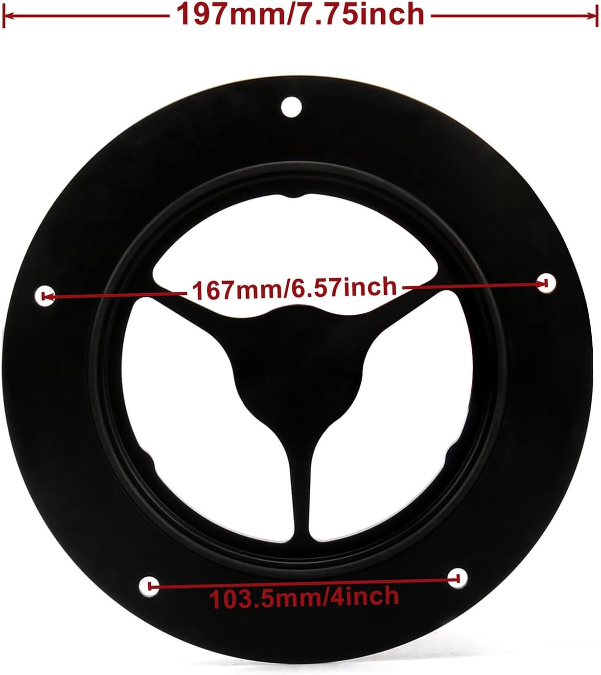 5-Holes Clarity See Through Engine Derby Cover for Harley Touring Models, 2017-2023, Electra Glide, Road Glide, Street Glide (ALL BLACK)