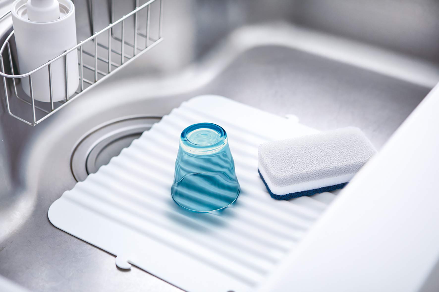 ????? Sherri Stand Dry Silicone, Small Sink Mat, S, wht