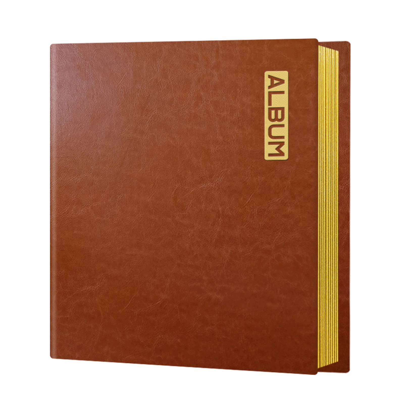 Foto Albumy Skórzana album fotograficzny wklejony filmowy album czerwony biały żółty album albumu albumu A4 album fotograficzny Fotoksiążka (Color : 01, Size : 40 pages)
