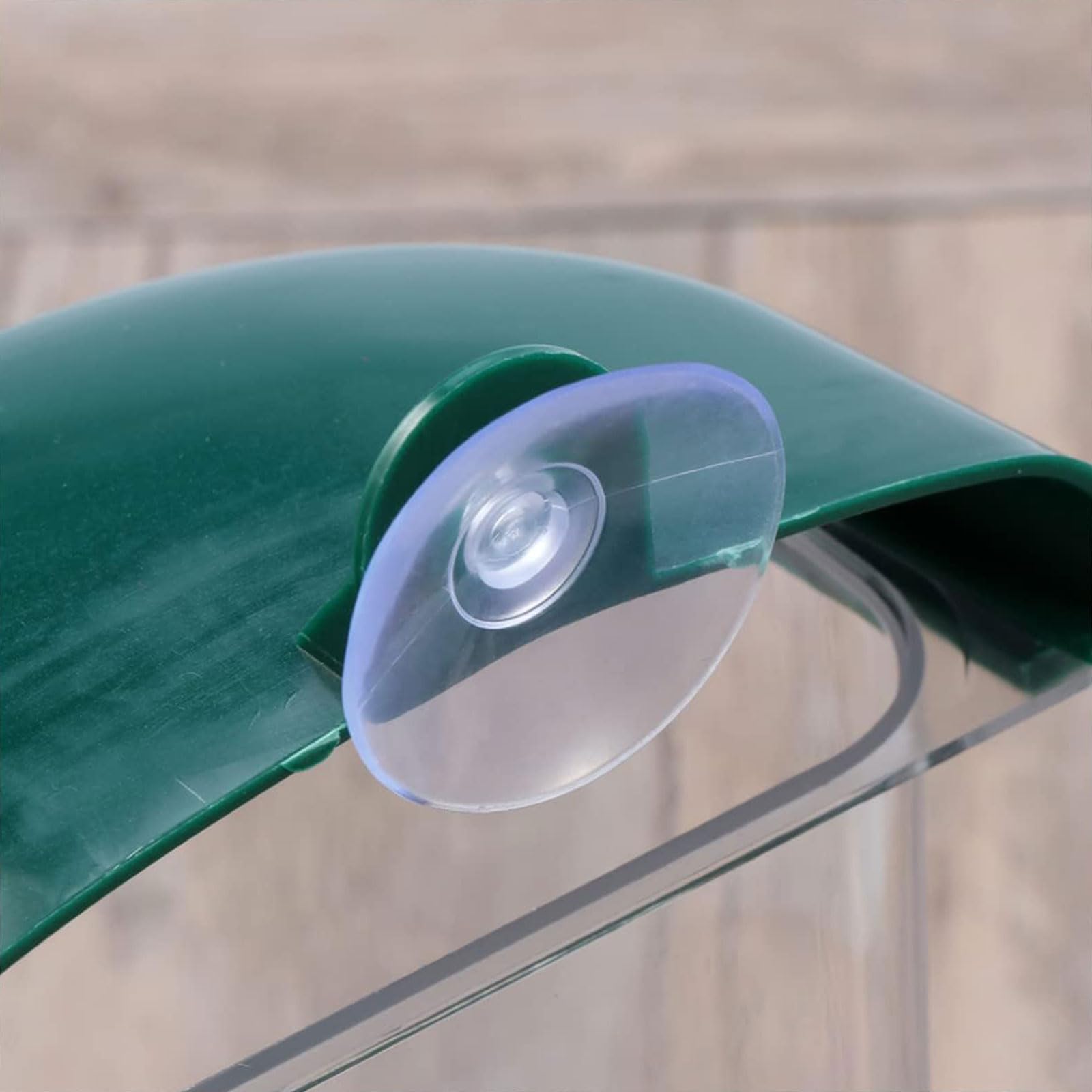 esmen Comederos Comederos para pájaros para Exteriores, comedero para pájaros Colgante con Ventosa, alimentador semiautomático para jardín, 1 ud.