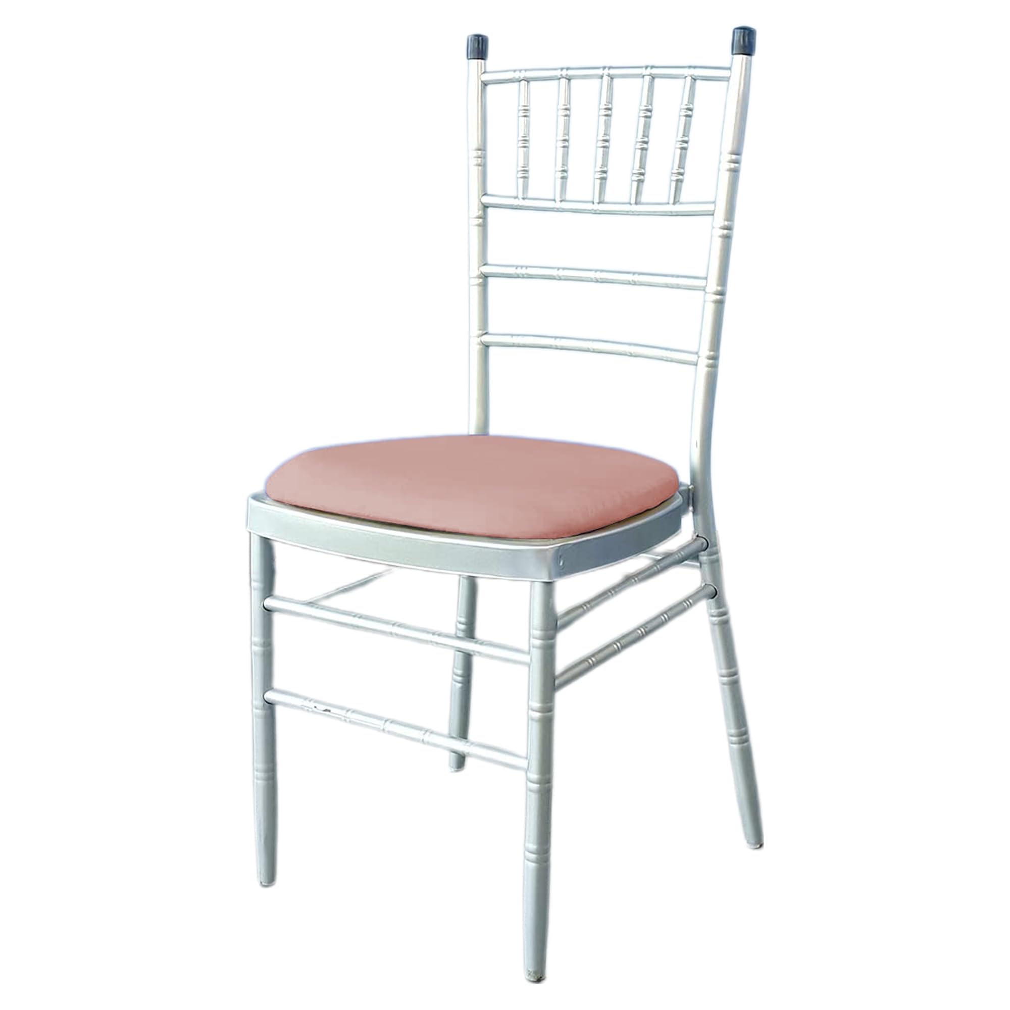WedDecor Stretchable Spandex Chair Seat Covers, Rose Gold, 10pcs — image 1