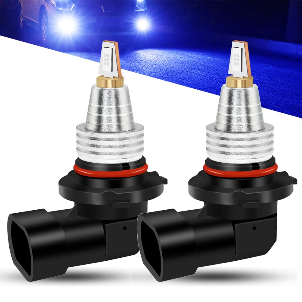 YEORO AC/DC 9-36V 9005 9006 LED Fog Light Bulbs Blue 8000K,1800LM 3570 CSP Chip HB3 HB4 LED Fog Light Bulbs for Fog Light, DRL, Tail lights.2-Pack. (9005/9006, Blue)