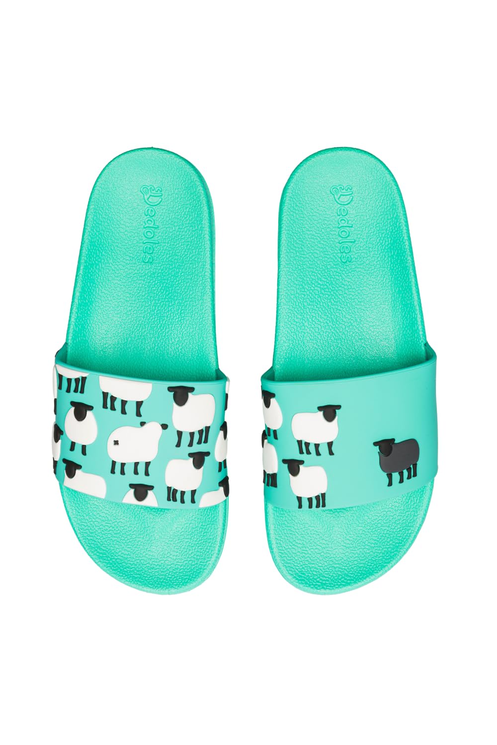 Dedoles Badeschuhe & Hausschuhe Damen Herren & Kinder Badesandalen lustige Designs Bücher Kaffee Party Pizza Fuchs Bär Lama Wolken Geschenk