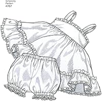 Vista 9 de Simplicity 4707 - Patrones de costura vintage para muñecas de bebé para niñas por Teri, A (S-L)