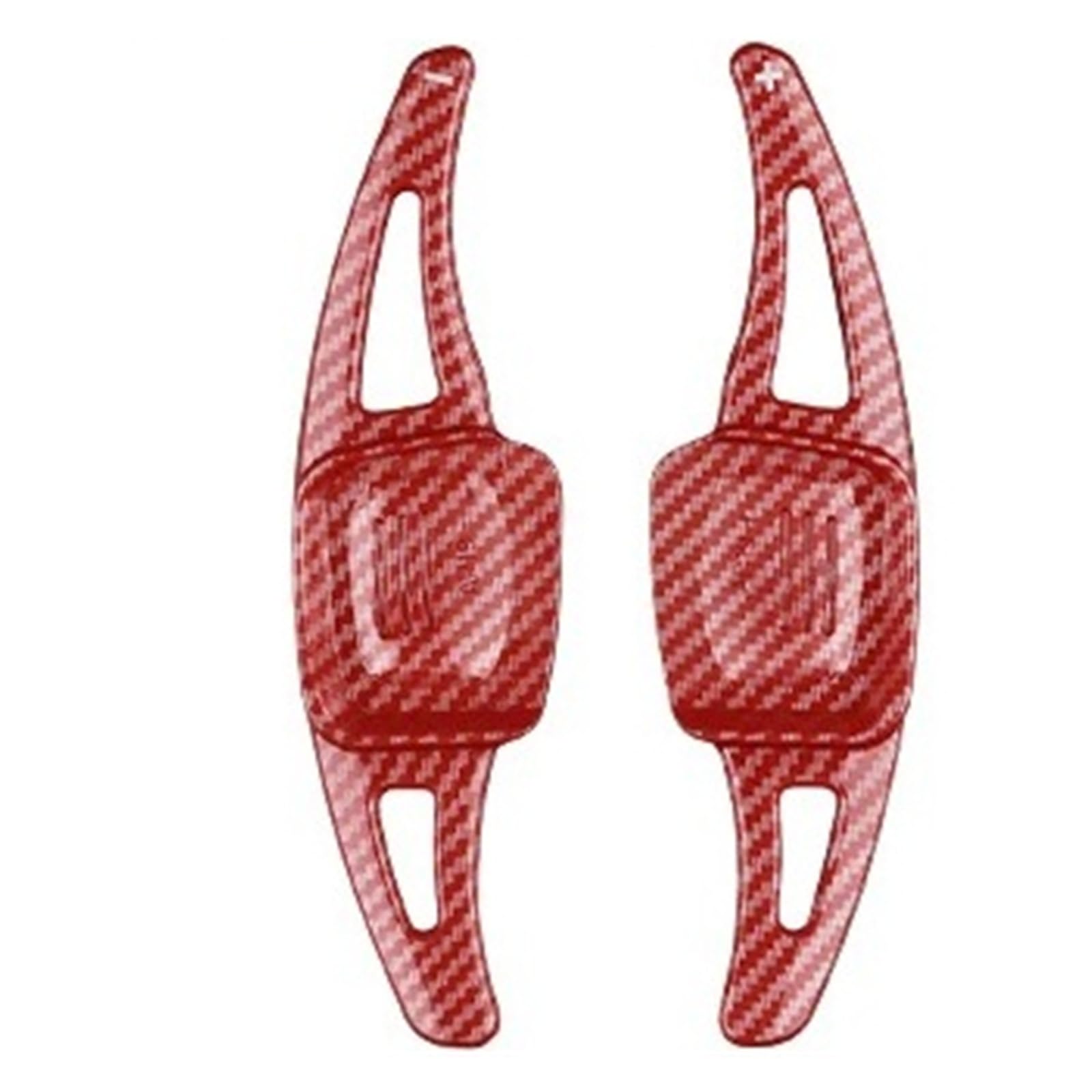 Xxiucj Car Paddle Shifter Extensions for VW for Golf 7 8 for MK7 for MK8 for Tiguan for Jetta for Amarok for Passat for Polo Car Steering Wheel Paddle Shifter(Red Carbon)