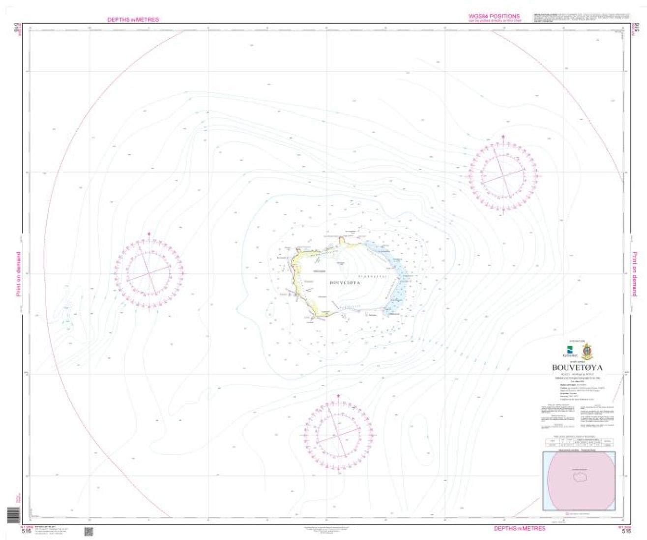 Kartverket Chart 516: Bouvetøya, 39 x 32 inches, Premiere Bond Paper-picture-18
