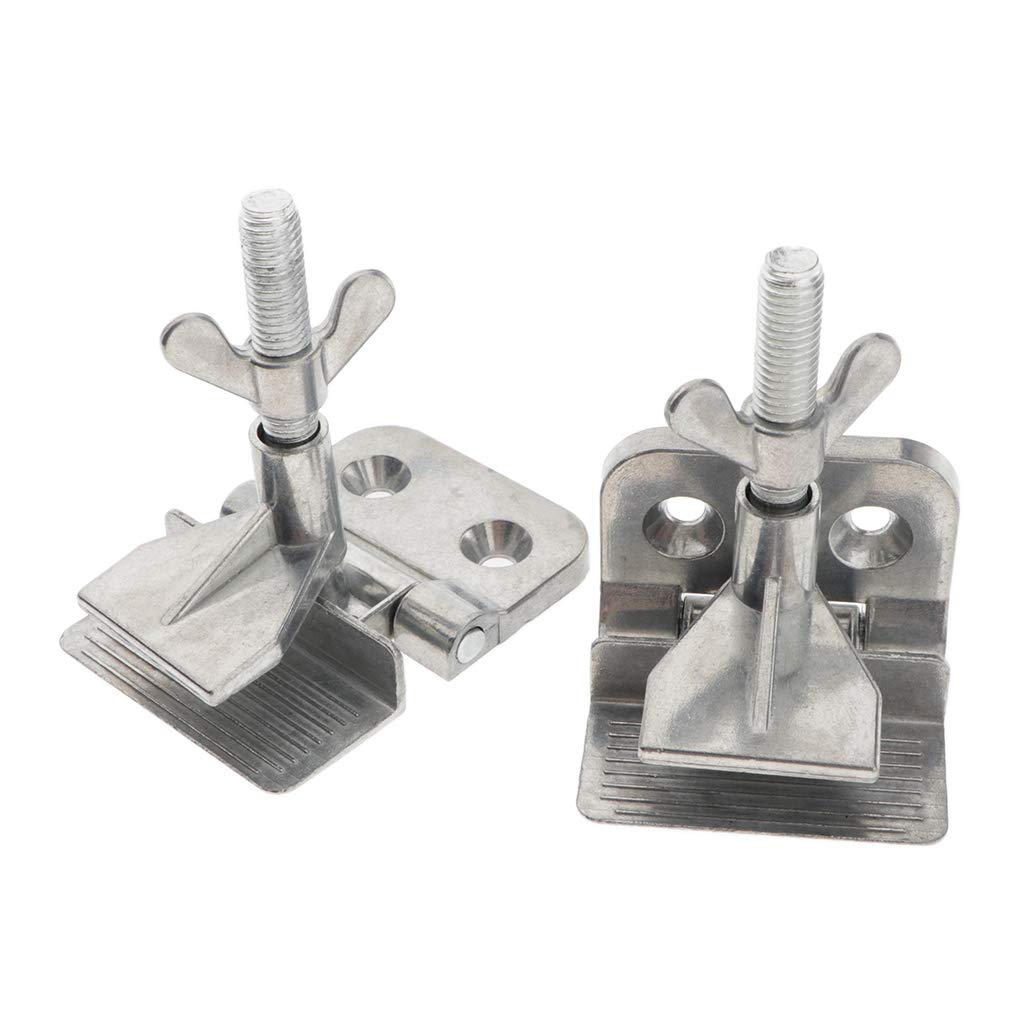 Tityvirnix Set di 3 cerniere per serigrafia, telaio in metallo, per fai da te, hobby, argento