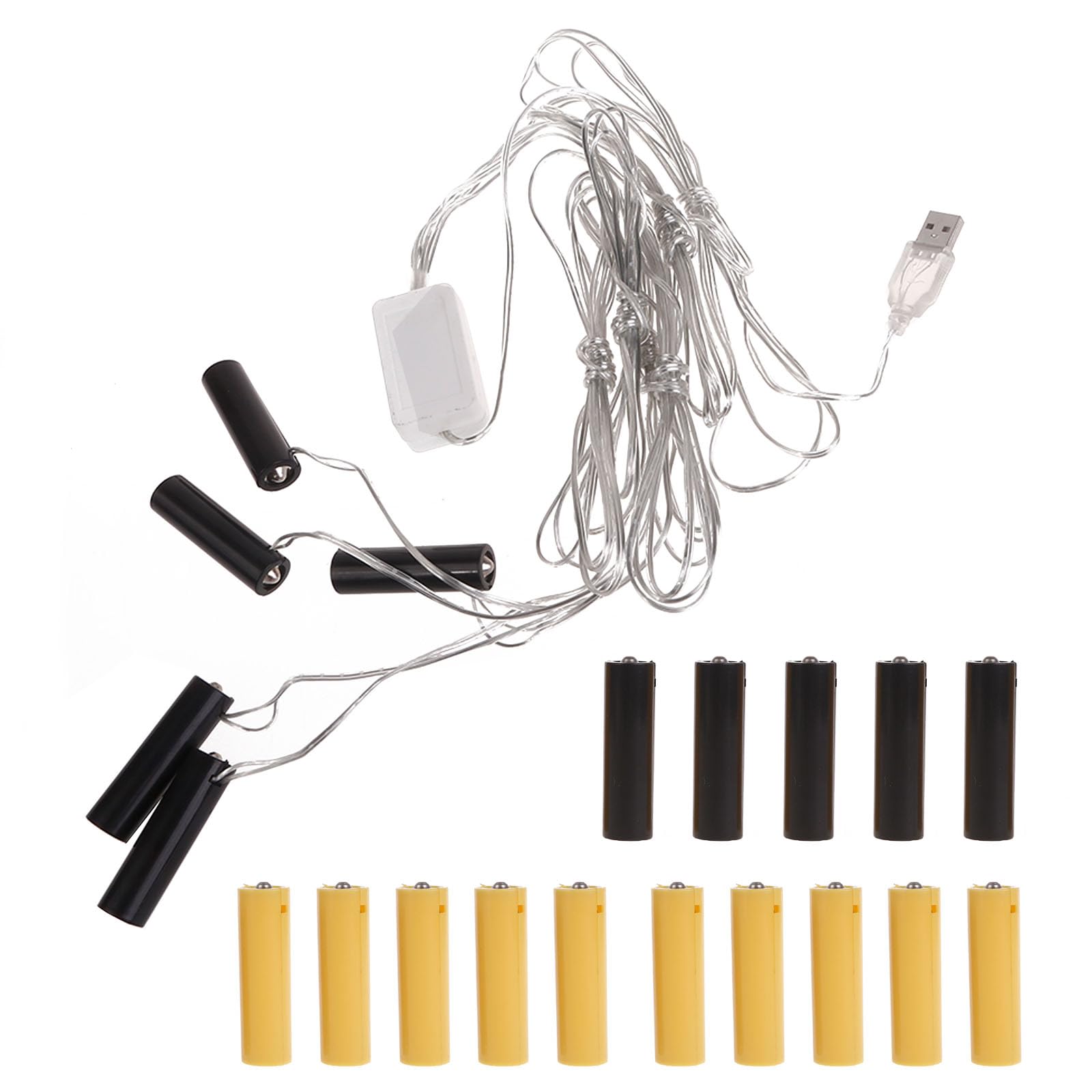Maxtonser AA Battery Eliminators Power Supply Adapter Replaces AA Batteries for LED Lights Electric Clock Christmas Tree Lights