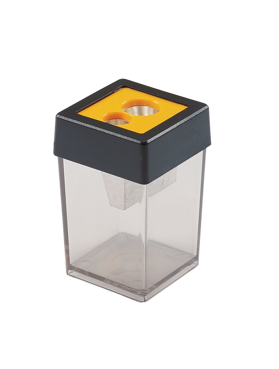 Dahle 53465 Pencil Sharpener, HandHeld Canister, Dual